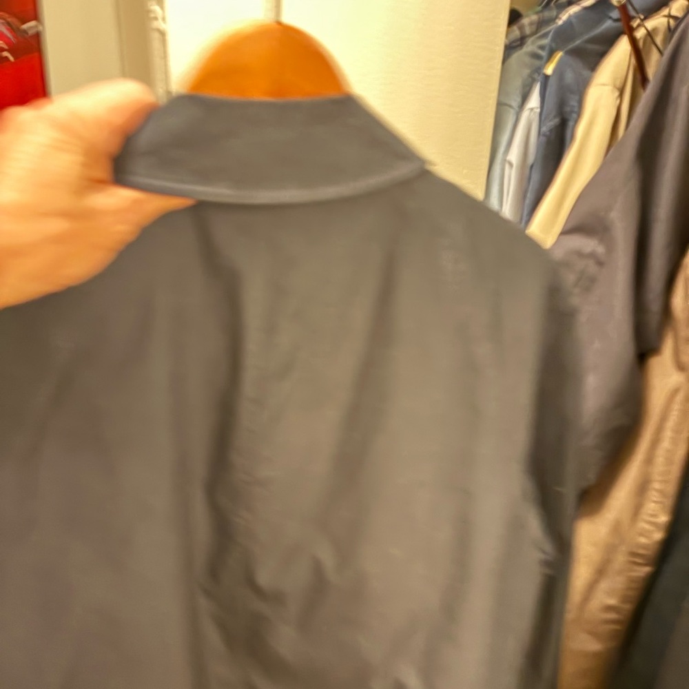 Men's Blue Trench Coat - Picture 2 of 5